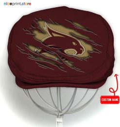 Texas State Bobcats NCAA4 Flat Cap, NCAA Jeff Cap, NCAA Driving Cap Q22 (Head size can be adjusted)