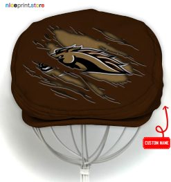Western Michigan Broncos NCAA4 Flat Cap, NCAA Jeff Cap, NCAA Driving Cap Q22 (Head size can be adjusted)