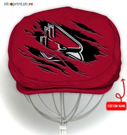 Ball State Cardinals NCAA4 Flat Cap, NCAA Jeff Cap, NCAA Driving Cap Q22 (Head size can be adjusted)