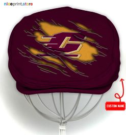 Central Michigan Chippewas NCAA4 Flat Cap, NCAA Jeff Cap, NCAA Driving Cap Q22 (Head size can be adjusted)