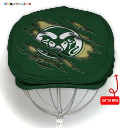 Colorado State Rams NCAA4 Flat Cap, NCAA Jeff Cap, NCAA Driving Cap Q22 (Head size can be adjusted)