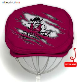 New Mexico State Aggies NCAA4 Flat Cap, NCAA Jeff Cap, NCAA Driving Cap Q22 (Head size can be adjusted)