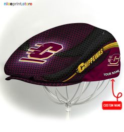 Central Michigan Chippewas NCAA4 Flat Cap, NCAA Jeff Cap, NCAA Driving Cap M33 (Head size can be adjusted)