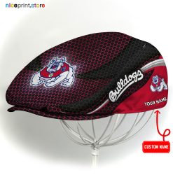Fresno State Bulldogs NCAA4 Flat Cap, NCAA Jeff Cap, NCAA Driving Cap M33 (Head size can be adjusted)