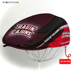 Louisiana Ragin Cajuns NCAA4 Flat Cap, NCAA Jeff Cap, NCAA Driving Cap M33 (Head size can be adjusted)