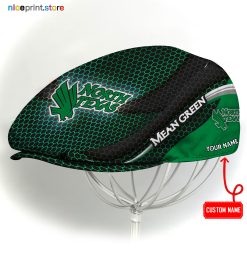 North Texas Mean Green NCAA4 Flat Cap, NCAA Jeff Cap, NCAA Driving Cap M33 (Head size can be adjusted)