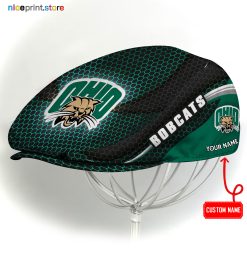Ohio Bobcats NCAA4 Flat Cap, NCAA Jeff Cap, NCAA Driving Cap M33 (Head size can be adjusted)