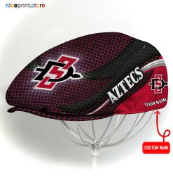 San Diego State Aztecs NCAA4 Flat Cap, NCAA Jeff Cap, NCAA Driving Cap M33 (Head size can be adjusted)