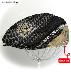 Wake Forest Demon Deacons NCAA4 Flat Cap, NCAA Jeff Cap, NCAA Driving Cap M33 (Head size can be adjusted)