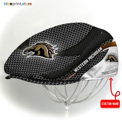 Western Michigan Broncos NCAA4 Flat Cap, NCAA Jeff Cap, NCAA Driving Cap M33 (Head size can be adjusted)