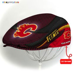 Calgary Flames NHL Jeff Cap, Driving Cap, Golf Cap M33 (Head size can be adjusted)