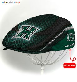 Hawaii Rainbow Warriors NCAA2 Flat Cap, NCAA Jeff Cap, NCAA Driving Cap M33 (Head size can be adjusted)