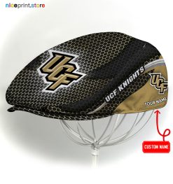 UCF Knights NCAA2 Flat Cap, NCAA Jeff Cap, NCAA Driving Cap M33 (Head size can be adjusted)