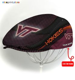 Virginia Tech Hokies NCAA2 Flat Cap, NCAA Jeff Cap, NCAA Driving Cap M33 (Head size can be adjusted)