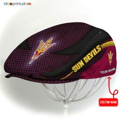 Arizona State Sun Devils NCAA3 Flat Cap, NCAA Jeff Cap, NCAA Driving Cap M33 (Head size can be adjusted)