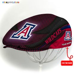 Arizona Wildcats NCAA3 Flat Cap, NCAA Jeff Cap, NCAA Driving Cap M33 (Head size can be adjusted)