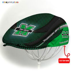 Marshall Thundering Herd NCAA2 Flat Cap, NCAA Jeff Cap, NCAA Driving Cap M33 (Head size can be adjusted)