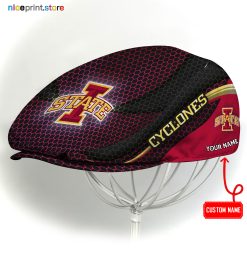 Iowa State Cyclones NCAA3 Flat Cap, NCAA Jeff Cap, NCAA Driving Cap M33 (Head size can be adjusted)