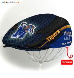 Memphis Tigers NCAA3 Flat Cap, NCAA Jeff Cap, NCAA Driving Cap M33 (Head size can be adjusted)