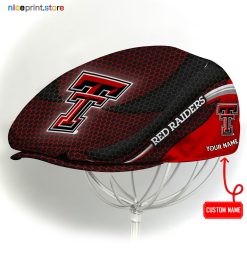 Texas Tech Red Raiders NCAA3 Flat Cap, NCAA Jeff Cap, NCAA Driving Cap M33 (Head size can be adjusted)