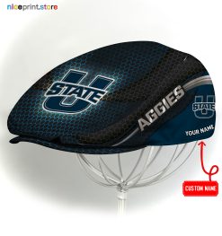 Utah State Aggies NCAA3 Flat Cap, NCAA Jeff Cap, NCAA Driving Cap M33 (Head size can be adjusted)