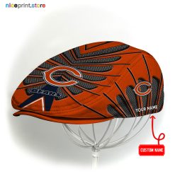 Chicago Bears NFL Flat cap, NFL Jeff Cap, NFL Driving Cap, NFL Golf Cap Q26 (Head size can be adjusted)