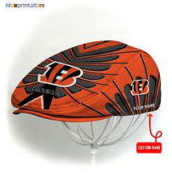 Cincinnati Bengals NFL Flat cap, NFL Jeff Cap, NFL Driving Cap, NFL Golf Cap Q26 (Head size can be adjusted)