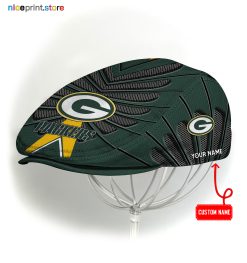 Green Bay Packers NFL Flat cap, NFL Jeff Cap, NFL Driving Cap, NFL Golf Cap Q26 (Head size can be adjusted)