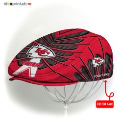 Kansas City Chiefs NFL Flat cap, NFL Jeff Cap, NFL Driving Cap, NFL Golf Cap Q26 (Head size can be adjusted)