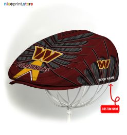 Washington Commanders NFL Flat cap, NFL Jeff Cap, NFL Driving Cap, NFL Golf Cap Q26 (Head size can be adjusted)