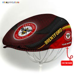 Brentford EPL Flat cap, Jeff Cap, Driving Cap, Golf Cap Q33 (Head size can be adjusted)