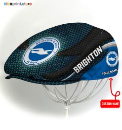 Brighton-Hove Albion EPL Flat cap, Jeff Cap, Driving Cap, Golf Cap Q33 (Head size can be adjusted)