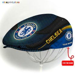 Chelsea EPL Flat cap, Jeff Cap, Driving Cap, Golf Cap Q33 (Head size can be adjusted)