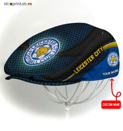 Leicester City EPL Flat cap, Jeff Cap, Driving Cap, Golf Cap Q33 (Head size can be adjusted)