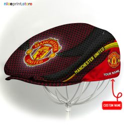 Manchester United EPL Flat cap, Jeff Cap, Driving Cap, Golf Cap Q33 (Head size can be adjusted)