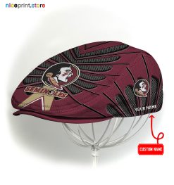 Florida State Seminoles NCAA Flat Cap, NCAA Jeff Cap, NCAA Driving Cap Q26 (Head size can be adjusted)