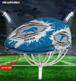 Detroit Lions NFL Jeff Cap, NFL Driving Cap, NFL Golf Cap Q35 (Head size can be adjusted)