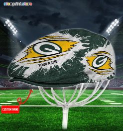 Green Bay Packers NFL Jeff Cap, NFL Driving Cap, NFL Golf Cap Q35 (Head size can be adjusted)