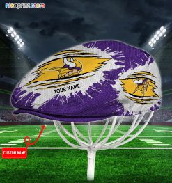Minnesota Vikings NFL Jeff Cap, NFL Driving Cap, NFL Golf Cap Q35 (Head size can be adjusted)
