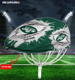 New York Jets NFL Jeff Cap, NFL Driving Cap, NFL Golf Cap Q35 (Head size can be adjusted)