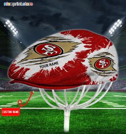 San Francisco 49ers NFL Jeff Cap, NFL Driving Cap, NFL Golf Cap Q35 (Head size can be adjusted)