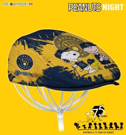 Milwaukee Brewers MLB x Peanuts Jeff Cap,  MLB Driving Cap,  MLB Golf Cap Q39