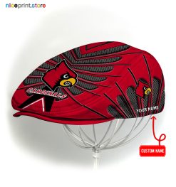 Louisville Cardinals NCAA Flat Cap, NCAA Jeff Cap, NCAA Driving Cap Q26 (Head size can be adjusted)