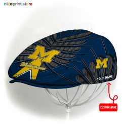 Michigan Wolverines NCAA Flat Cap, NCAA Jeff Cap, NCAA Driving Cap Q26 (Head size can be adjusted)
