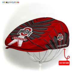 Ohio State Buckeyes NCAA Flat Cap, NCAA Jeff Cap, NCAA Driving Cap Q26 (Head size can be adjusted)