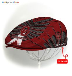 Oklahoma Sooners NCAA Flat Cap, NCAA Jeff Cap, NCAA Driving Cap Q26 (Head size can be adjusted)