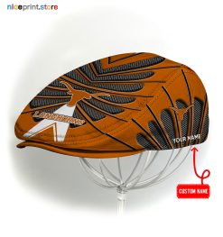 Texas Longhorns NCAA Flat Cap, NCAA Jeff Cap, NCAA Driving Cap Q26 (Head size can be adjusted)