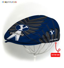 BYU Cougars NCAA Flat Cap, NCAA Jeff Cap, NCAA Driving Cap Q26 (Head size can be adjusted)