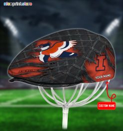 Illinois Fighting Illini NCAA3 Flat Cap, NCAA Jeff Cap, NCAA Driving Cap Q17