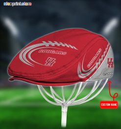 Houston Cougars NCAA3 Flat Cap, Jeff Cap, Driving Cap Q40